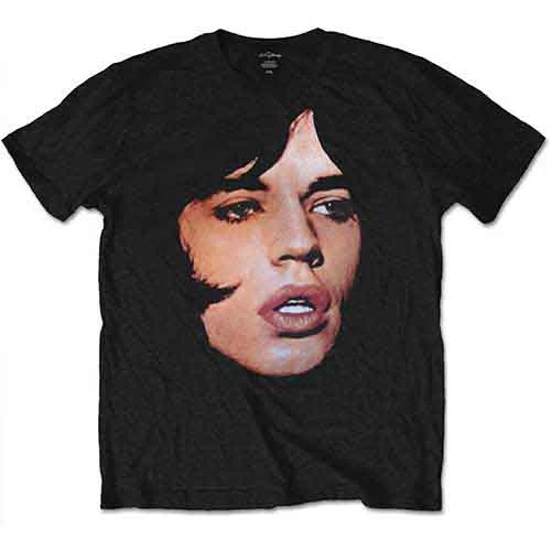 The Rolling Stones Mick Portrait Black T-Shirt