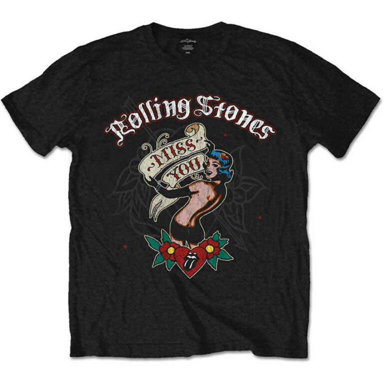The Rolling Stones Miss You Black T-Shirt