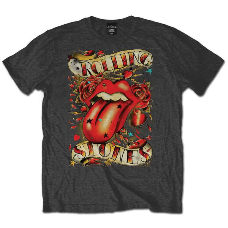 The Rolling Stones Tongues & Stars Brown T-Shirt