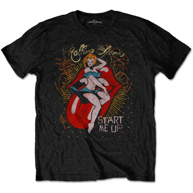 The Rolling Stones Start me up Black T-Shirt
