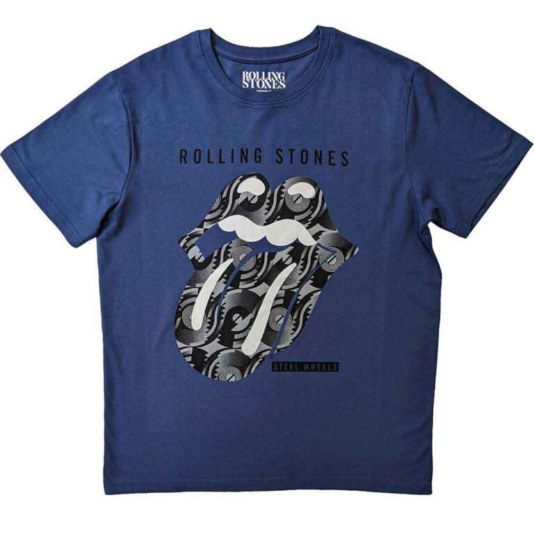 The Rolling Stones Steel Wheels Iris Blue T-Shirt
