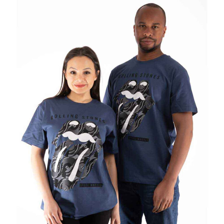 The Rolling Stones Steel Wheels Iris Blue T-Shirt