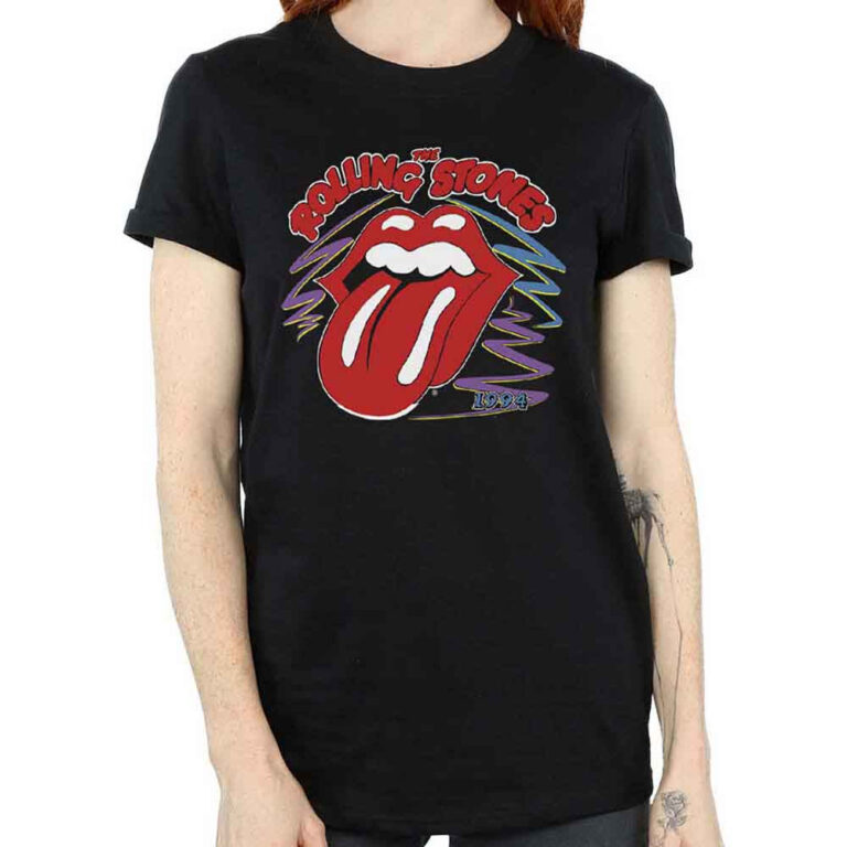 The Rolling Stones 1994 Tongue Black Ladies T-Shirt