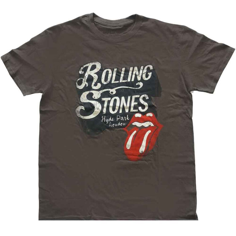The Rolling Stones Hyde Park Charcoal Grey T-Shirt