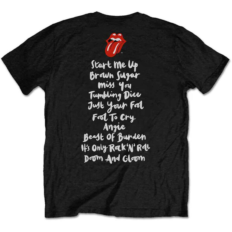 The Rolling Stones Honk Album Track list Black Back Print LOS T-Shirt