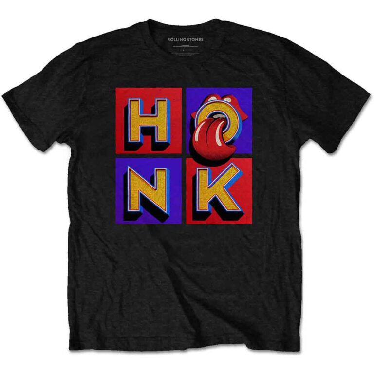 The Rolling Stones Honk Album Track list Black Back Print LOS T-Shirt