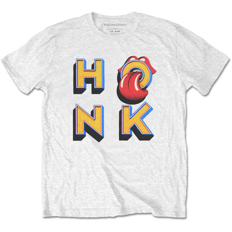 The Rolling Stones Honk Letters White LOS T-Shirt