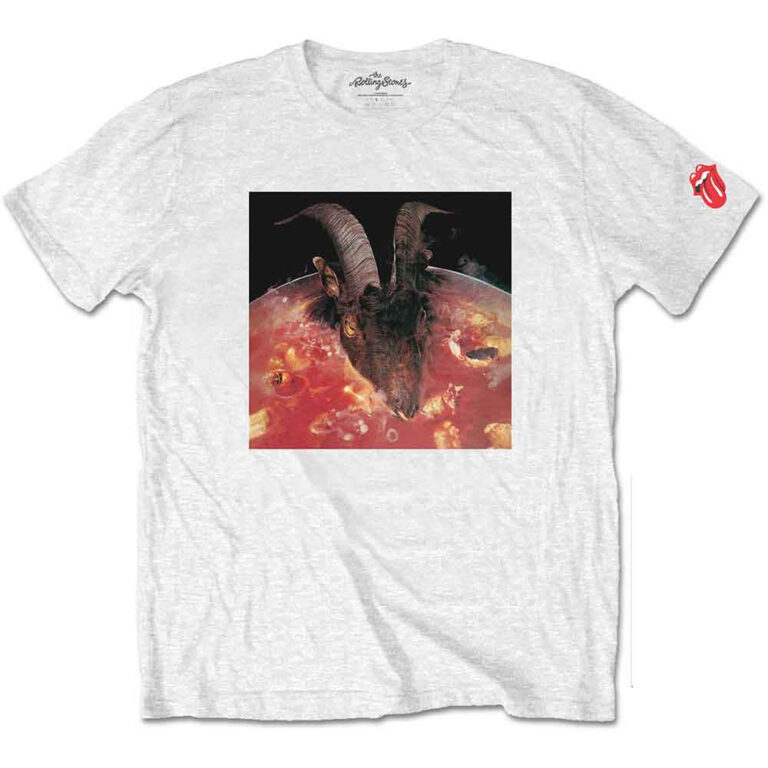 The Rolling Stones Goats Head Soup White Sleeve Print T-Shirt