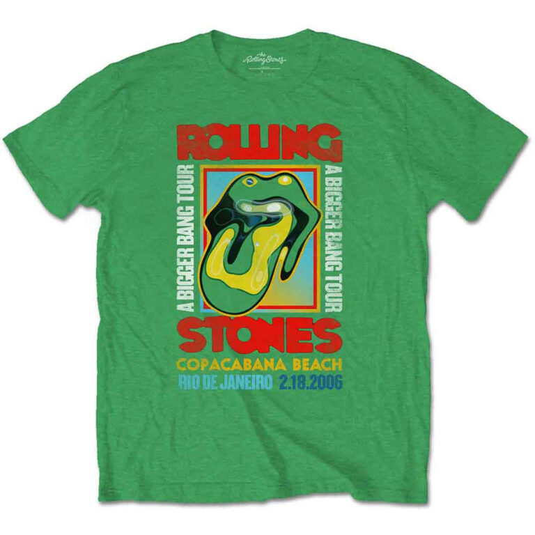 The Rolling Stones Copacabana Green Irish Green T-Shirt