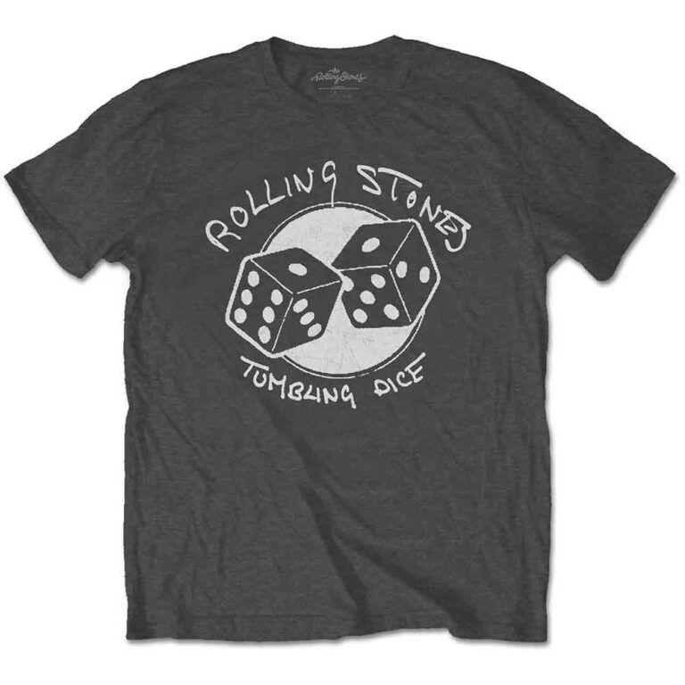 The Rolling Stones Tumbling Dice Charcoal Grey T-Shirt