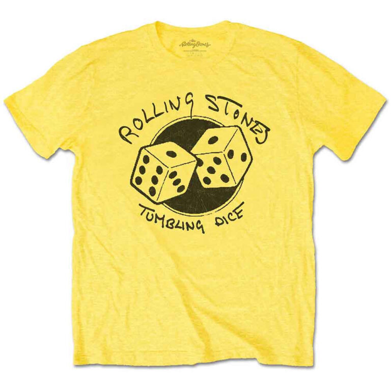 The Rolling Stones Tumbling Dice Yellow T-Shirt