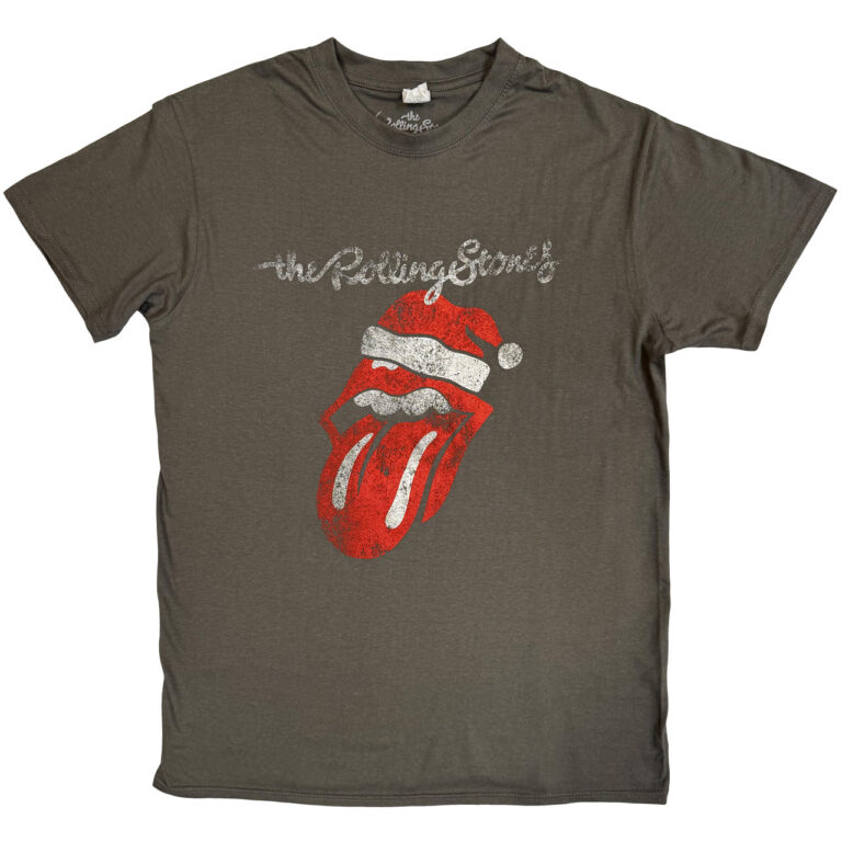 The Rolling Stones Santa Lick Charcoal Grey T-Shirt