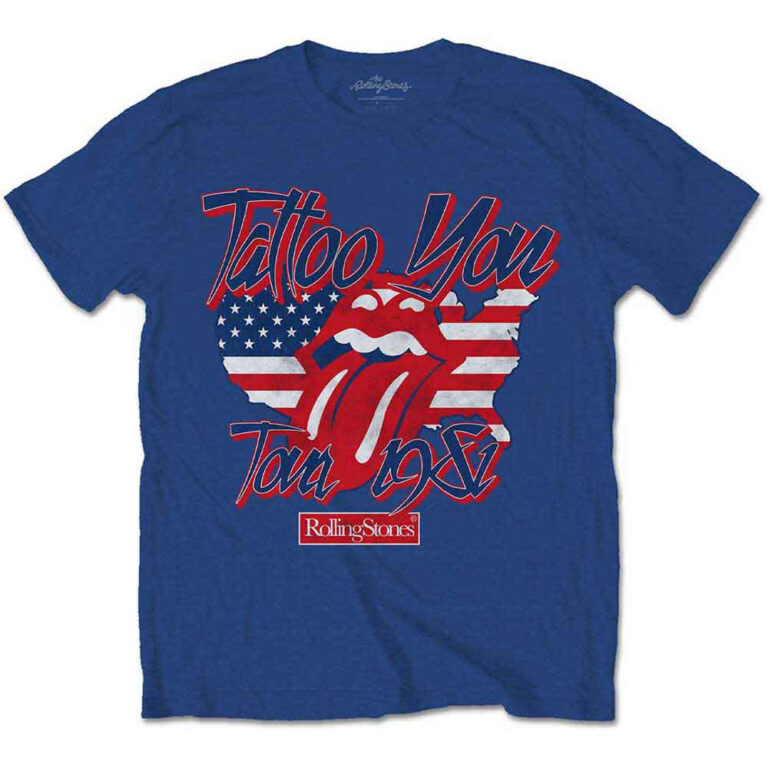 The Rolling Stones Tattoo You Americana Blue T-Shirt