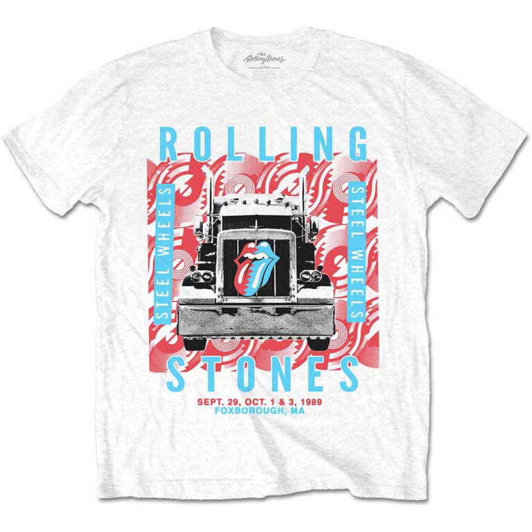 The Rolling Stones Steel Wheels White T-Shirt