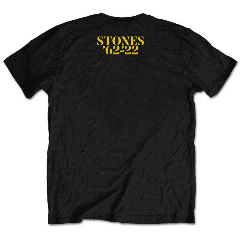 The Rolling Stones Sixty Cyberdelic Tongue Black Back Print T-Shirt