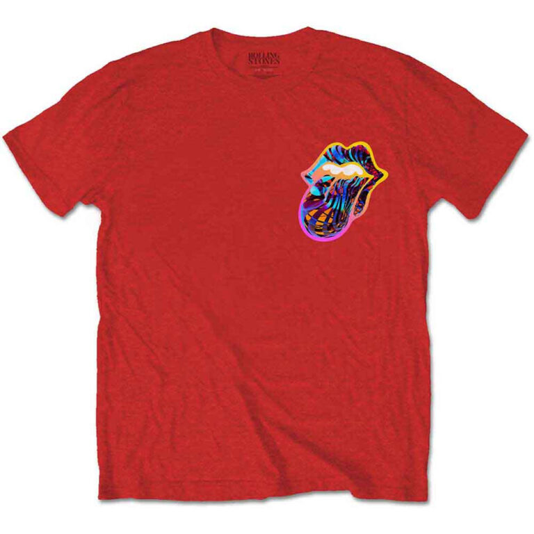 The Rolling Stones Sixty Gradient Text Red Back Print T-Shirt