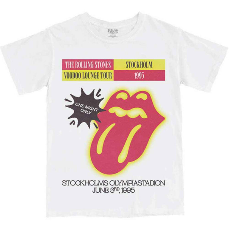 The Rolling Stones Stockholm ’95 White T-Shirt
