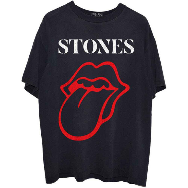 The Rolling Stones Sixty Classic Vintage Tongue Black T-Shirt