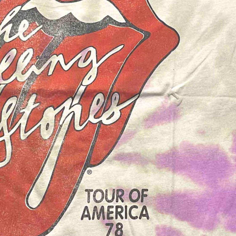 The Rolling Stones Tour of USA ’78 White Wash Collection T-Shirt
