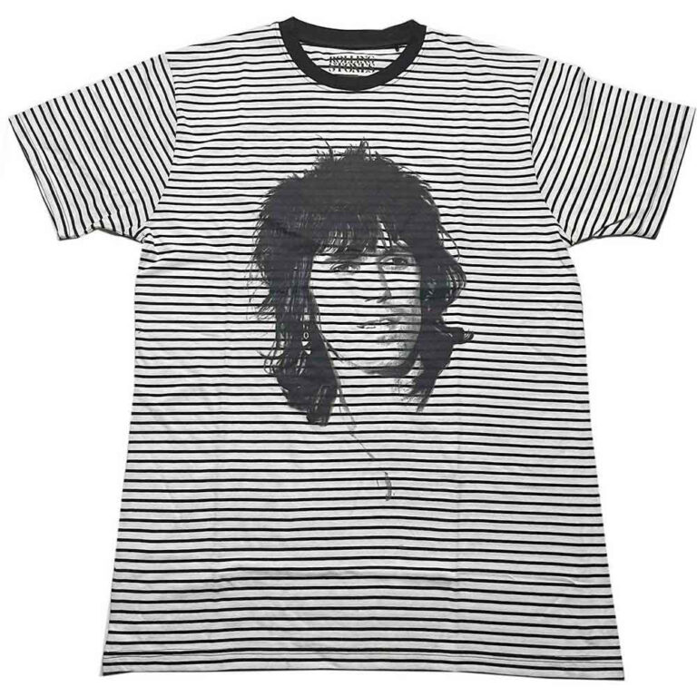 The Rolling Stones Keith Black & White Wash Collection T-Shirt