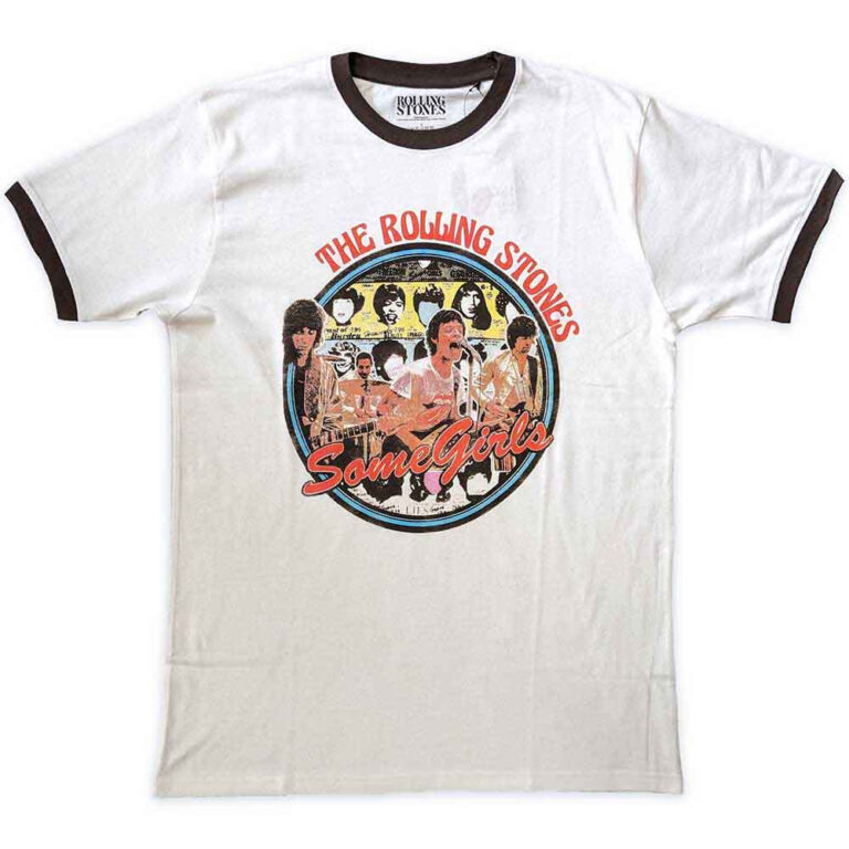 The Rolling Stones Some Girls Circle White Ringer T-Shirt