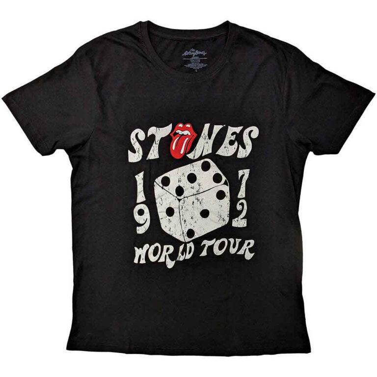 The Rolling Stones Dice Tour ’72 Black T-Shirt