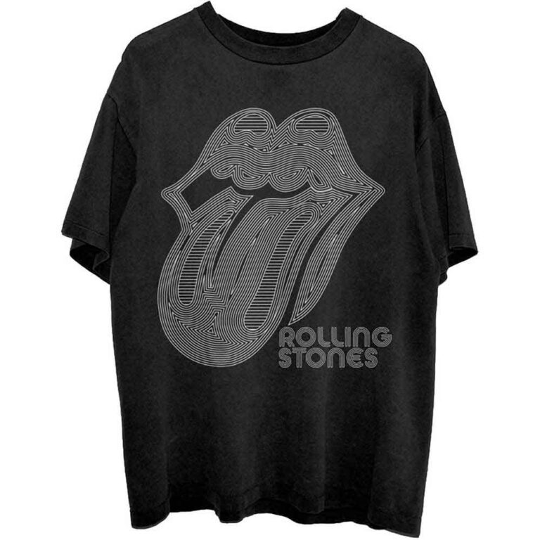 The Rolling Stones Holographic Tongue Black T-Shirt