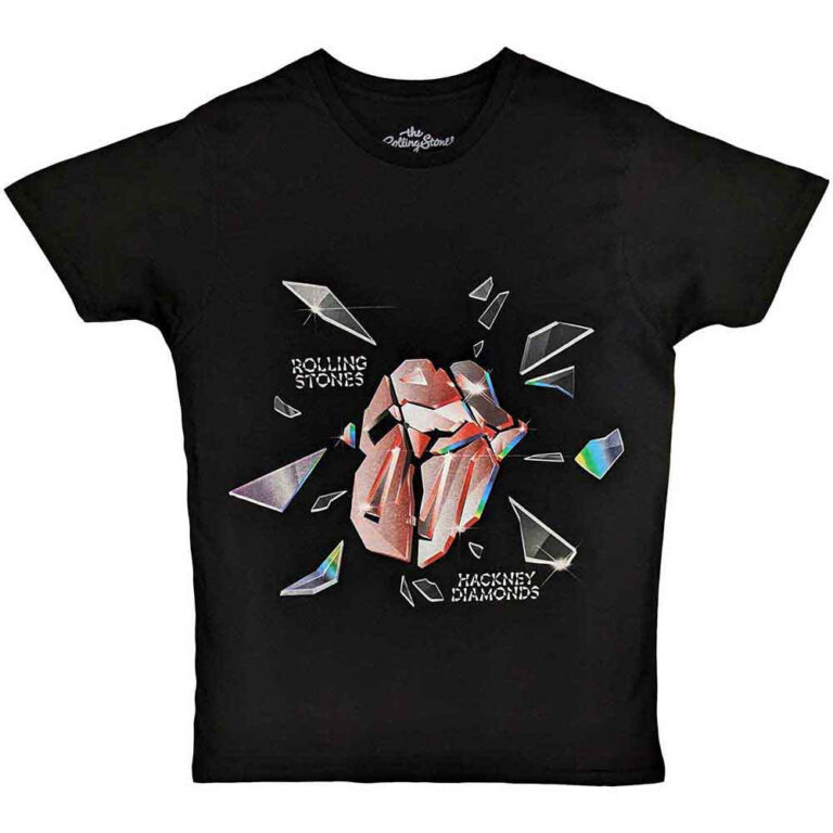 The Rolling Stones Hackney Diamonds Explosion Black T-Shirt