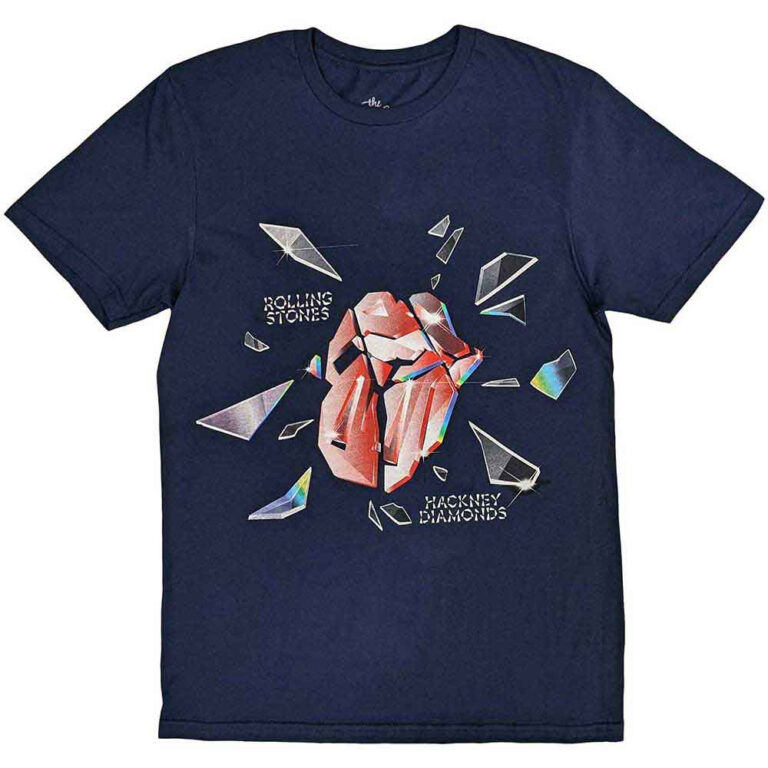 The Rolling Stones Hackney Diamonds Explosion Navy Blue T-Shirt