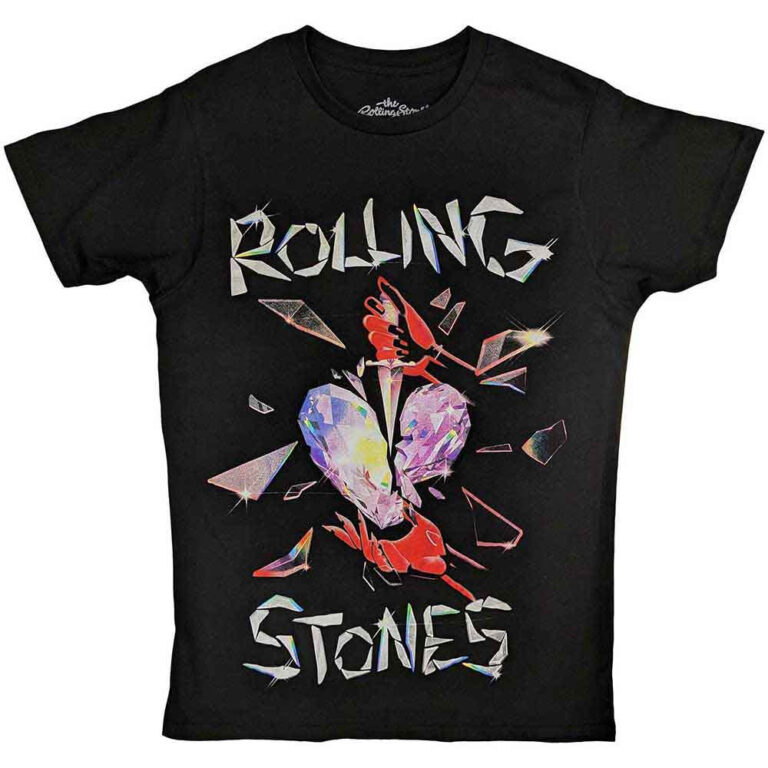 The Rolling Stones Hackney Diamonds Heart Black T-Shirt