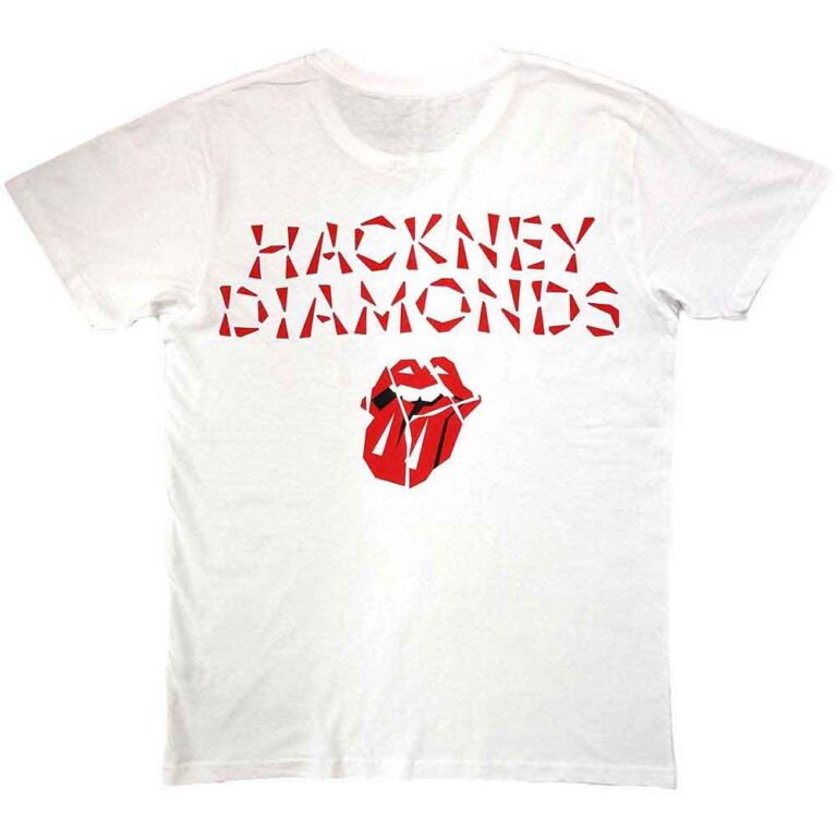 The Rolling Stones Hackney Diamonds White Back Print T-Shirt