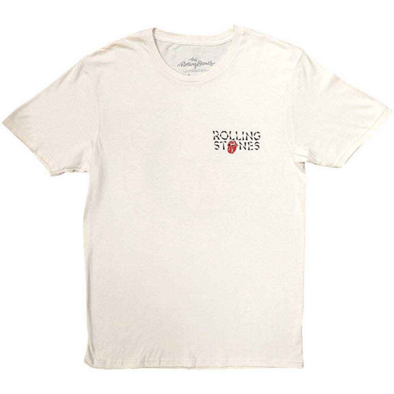 The Rolling Stones Hackney Diamonds Circle Label Natural Back Print T-Shirt