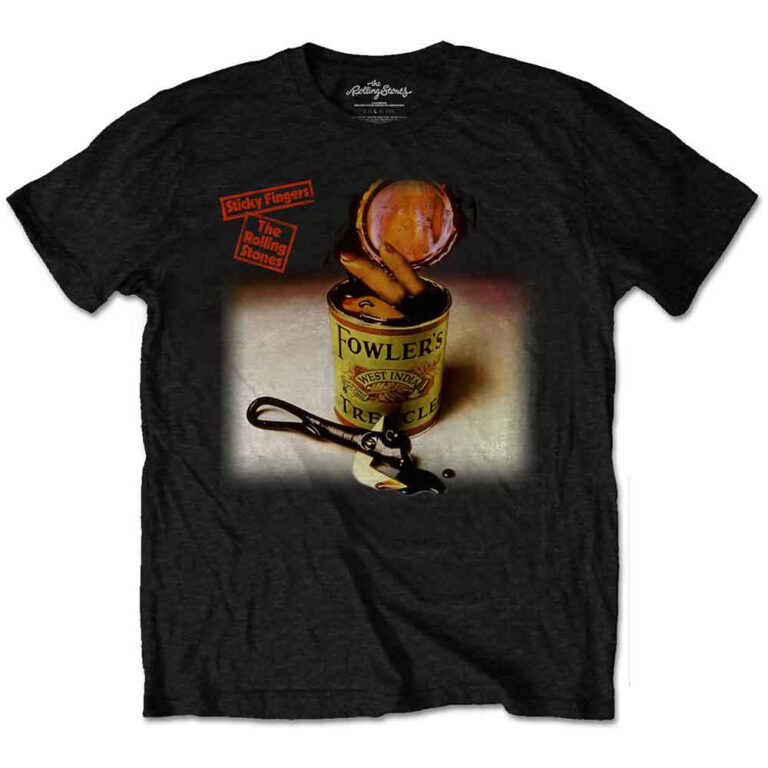 The Rolling Stones Sticky Fingers Treacle Black T-Shirt