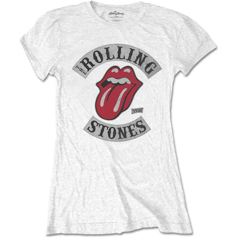 The Rolling Stones Tour 1978 White Ladies T-Shirt