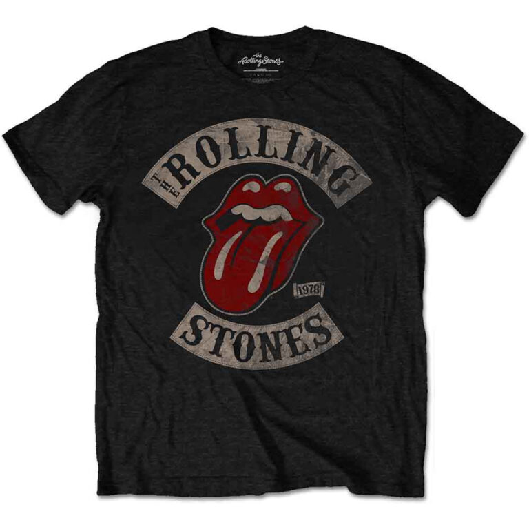 The Rolling Stones Tour 1978 Black T-Shirt