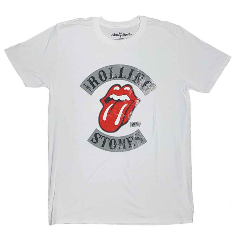 The Rolling Stones Distressed Tour 78 White T-Shirt