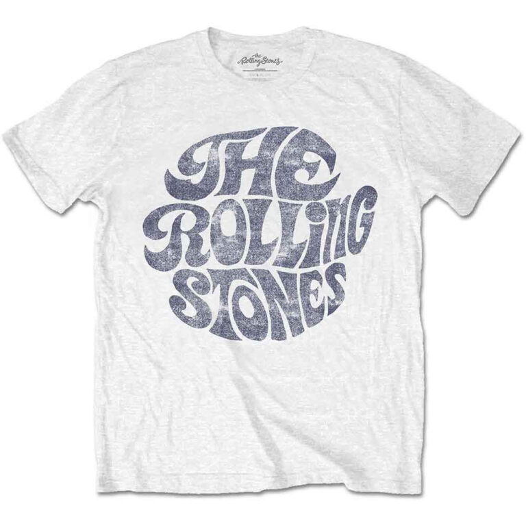 The Rolling Stones Vintage 70s Logo White T-Shirt