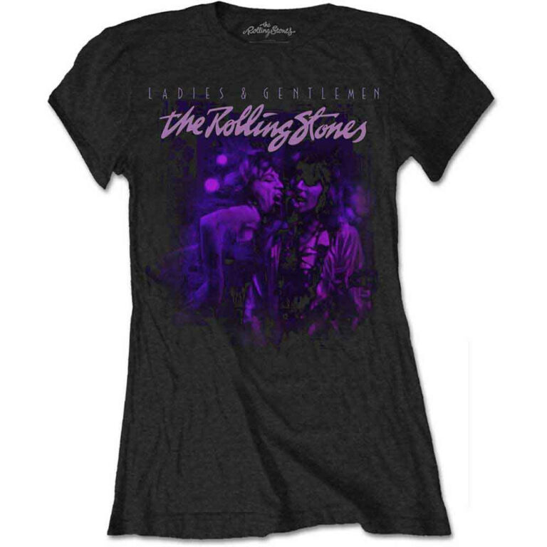 The Rolling Stones Mick & Keith Together Black Ladies T-Shirt