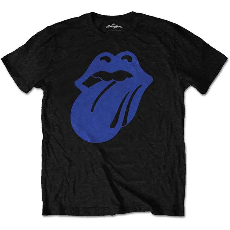 The Rolling Stones Blue & Lonesome 1972 Logo Black T-Shirt