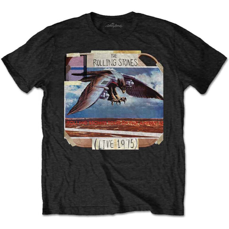 The Rolling Stones LA Friday Black Back Print T-Shirt