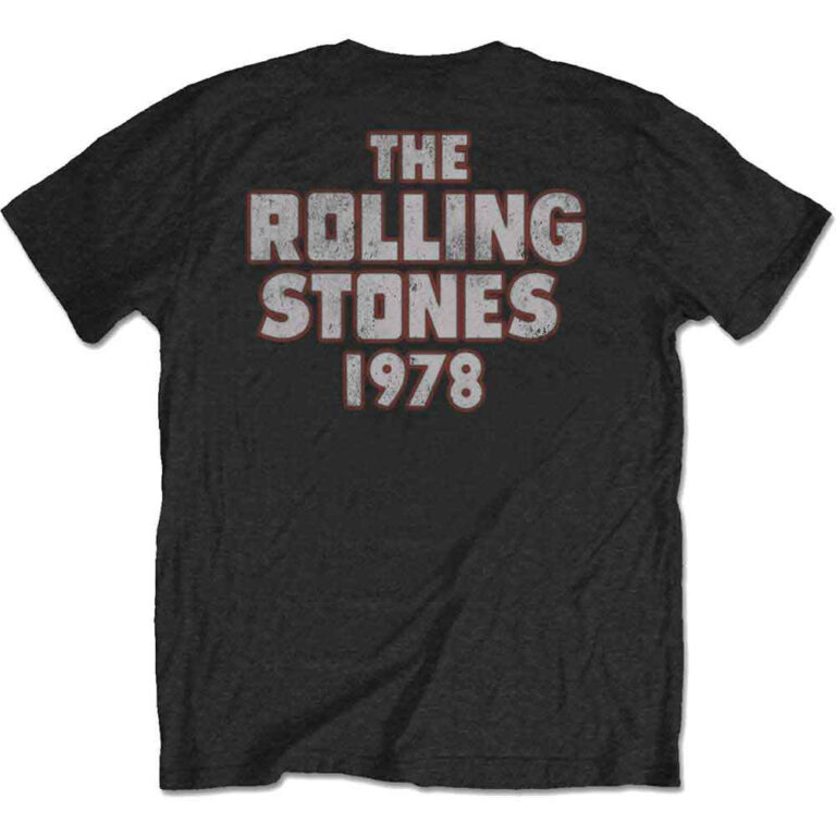 The Rolling Stones Dragon ’78 Black Back Print T-Shirt