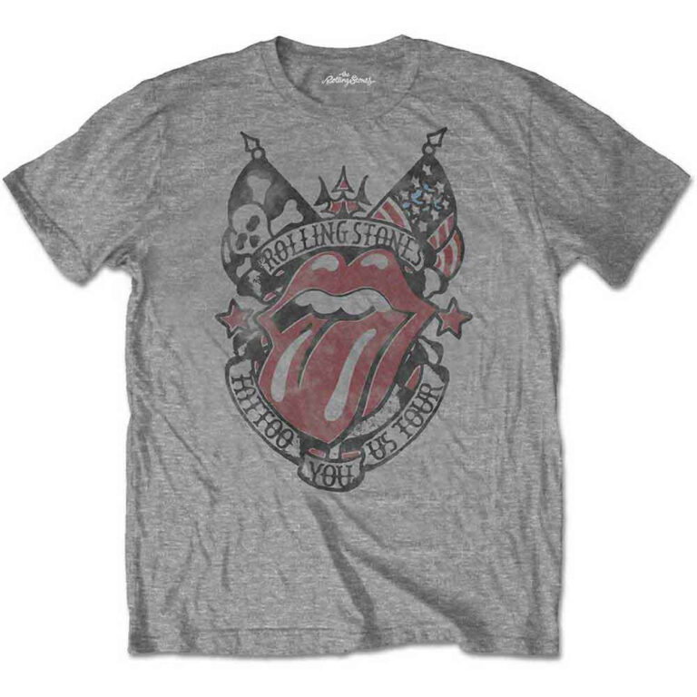 The Rolling Stones Tattoo You US Tour Grey T-Shirt