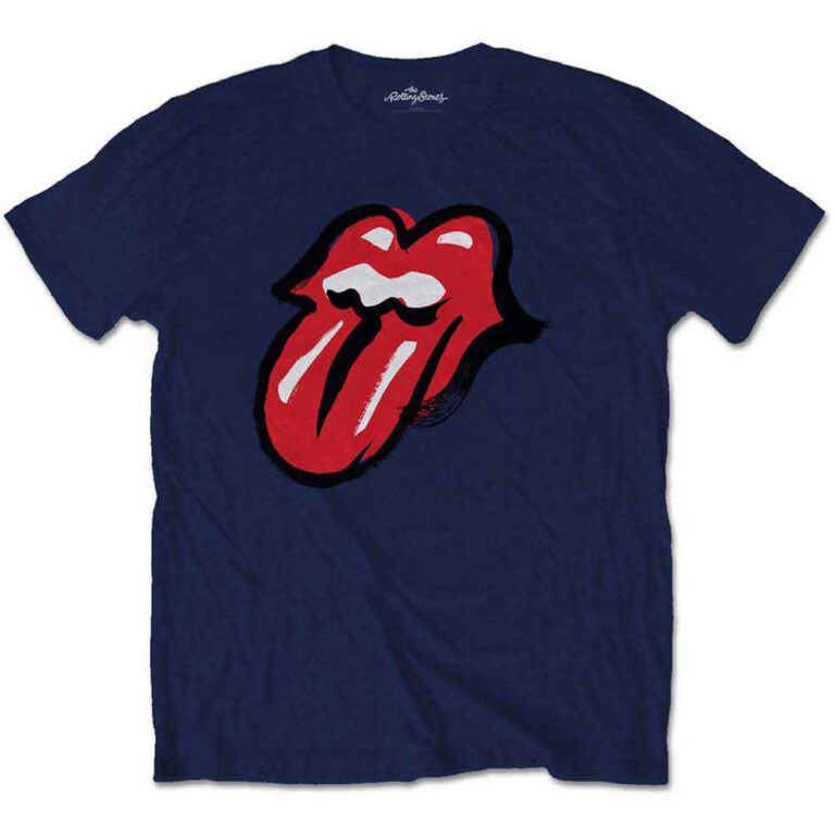 The Rolling Stones No Filter Tongue Navy Blue T-Shirt