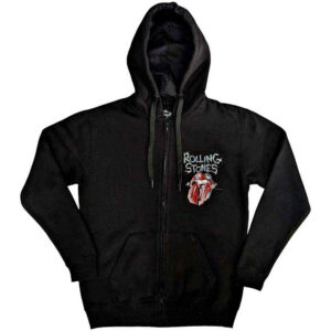 The Rolling Stones Hackney Diamonds Tracklist Black Back Print Zip Hoodie