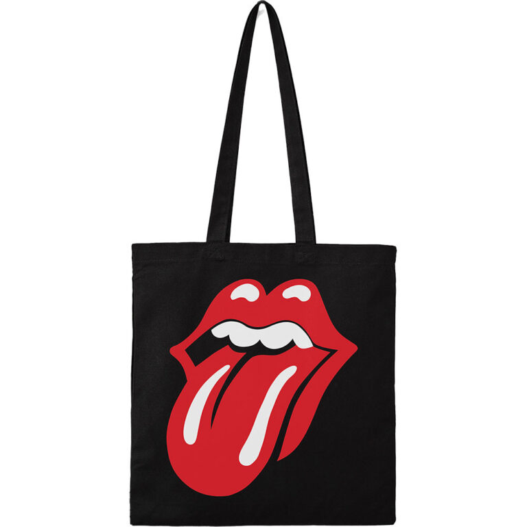 The Rolling Stones Classic Tongue Organic Tote Bag