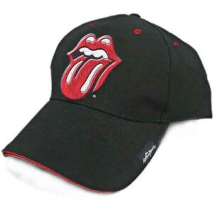 The Rolling Stones Classic Tongue Black Baseball Cap