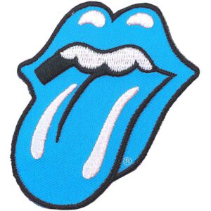 The Rolling Stones Classic Tongue Black Blue Patch