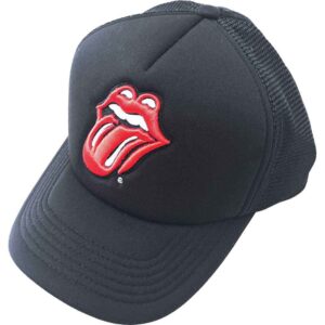 The Rolling Stones Classic Tongue Black Mesh Back Cap