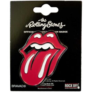 The Rolling Stones Classic Tongue Large Pin Badge