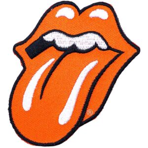 The Rolling Stones Classic Tongue Orange Orange Patch